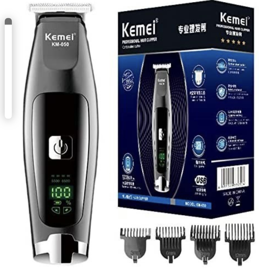ماشین اصلاح موی سر و صورت کیمی مدل KM-050 ا Kemei KM-050 hair trimmer