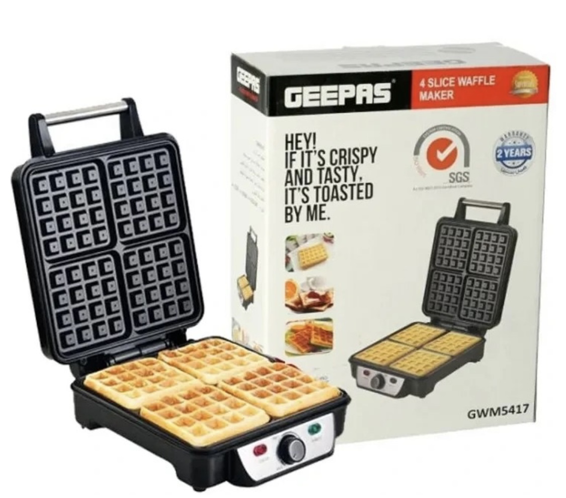 وافل ساز جیپاس مدل GWM5417 ا شناسه کالا: Geepas GWM5417 Waffle Maker